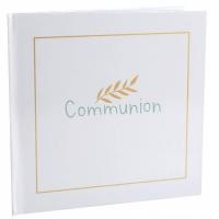 7635 livre d or communion blanc dore bleu ciel