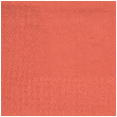 7641 serviette cocktail brique terracotta