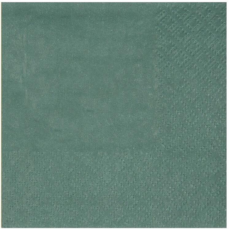 7641 serviette cocktail en papier vert eucalyptus