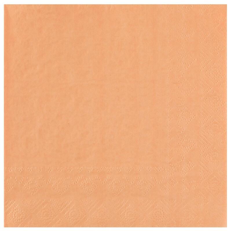 7641 serviette cocktail ouate corail