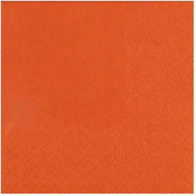 7641 serviette cocktail papier 3 plis orange
