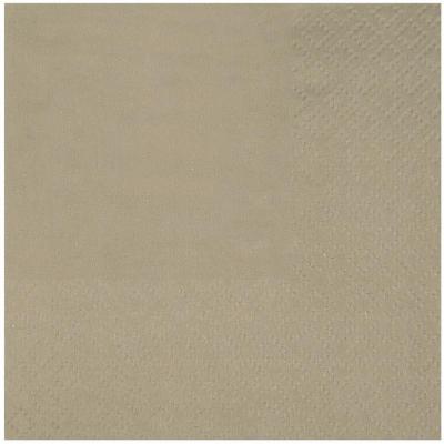 7641 serviette cocktail papier taupe