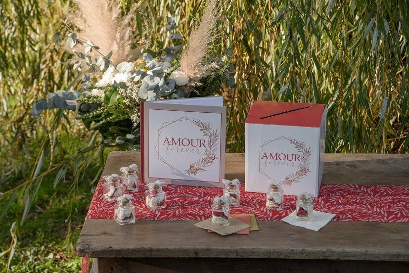 7648 livre d or mariage champetre rouge terracotta rose blush blanc