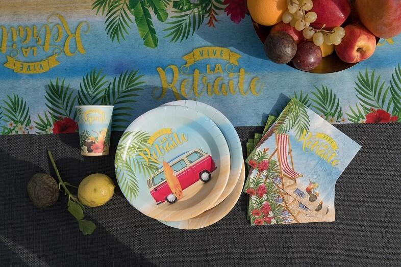 7666 chemin de table retraite multicolore