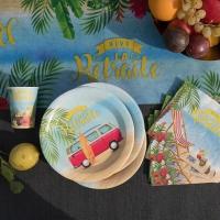 7669 assiette carton multicolore retraite