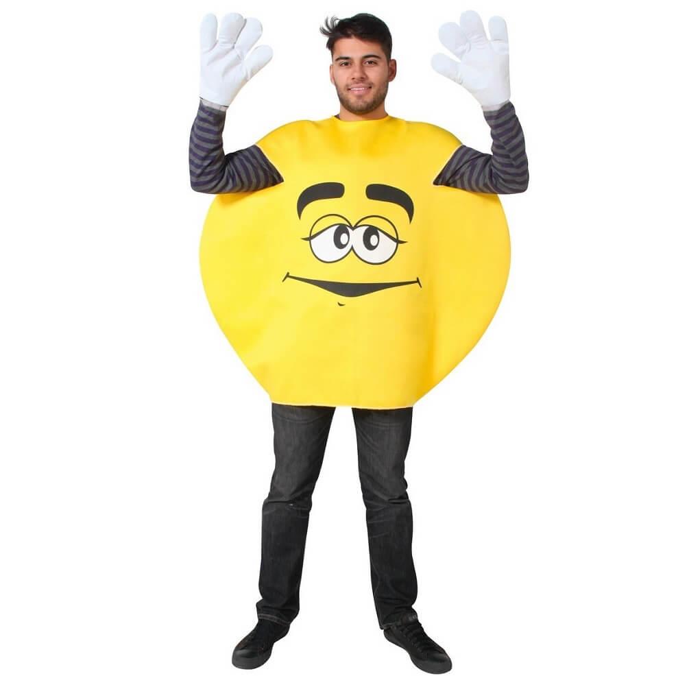 76702 deguisement adulte mixte humoristique bonbon jaune