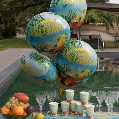 7674 decoration retraite avec ballon