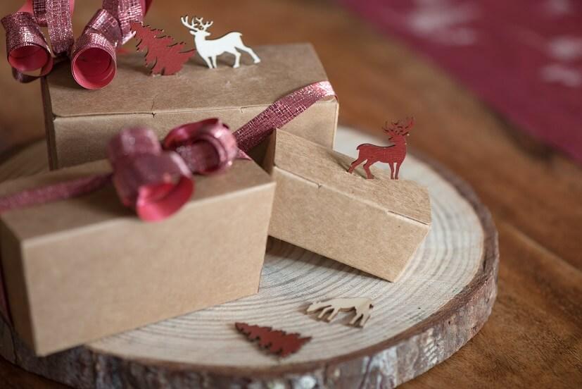 7709 decoration de tabe noel bois a parsemer