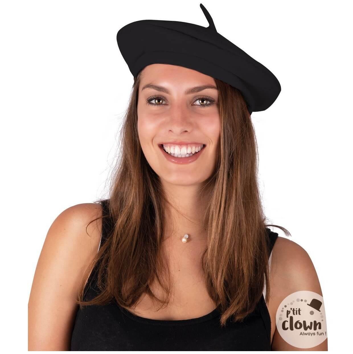 77376 accessoire de deguisement adulte beret noir