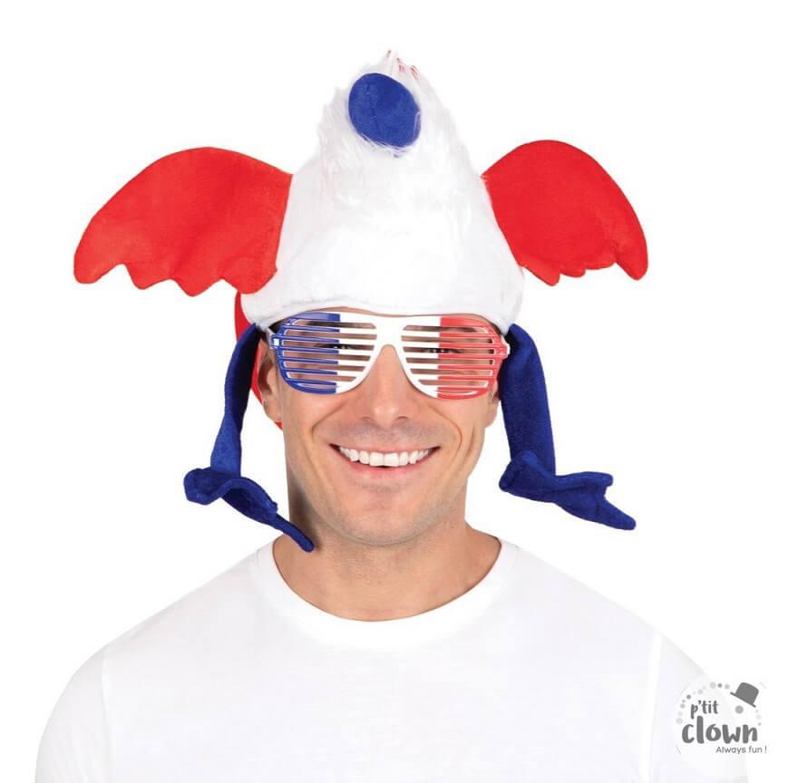 77390 deguisement chapeau poulet france tricolore