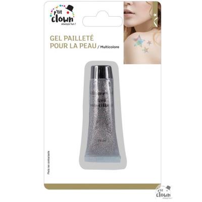 77703 maquillage gel paillete multicolore pour la peau