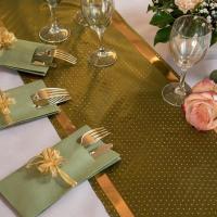 7797 chemin de table chic vert olive sauge et dore or