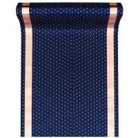 7797 chemin de table elegant bleu marine rose gold