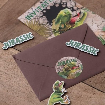 7867 magasin pas de calais decoration anniversaire confettis de table bois dinosaure t rex jurassic