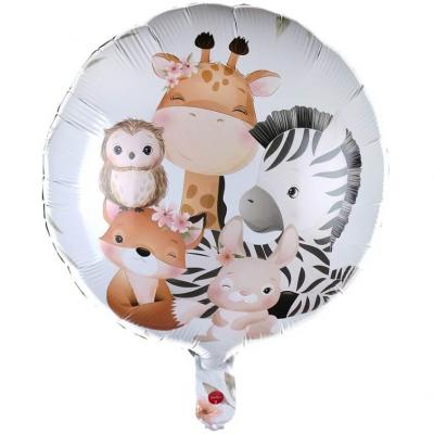 7877 decoration ballon aluminium animaux explorateur anniversaire enfant