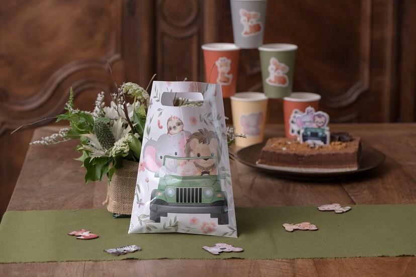 7878 sac sachet bonbon anniversaire enfant animaux explorateur