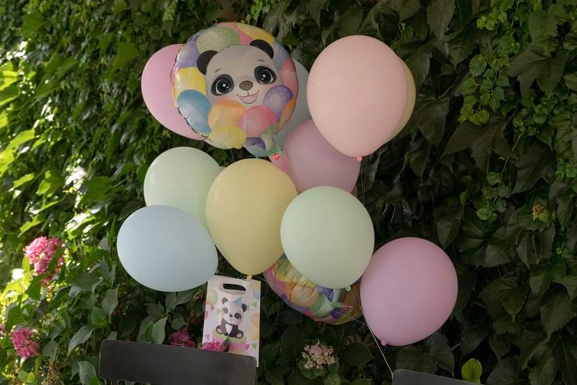 7884 ballon aluminium multicolore animaux panda