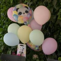 7884 ballon aluminium multicolore animaux panda