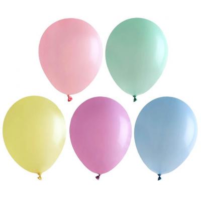 10 Ballons opaques en latex de 30cm couleur Pastel multicolore REF/7885