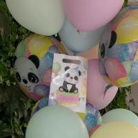 7887 decoration sac cadeau bonbon fete anniversaire panda ballon baby shower bapteme