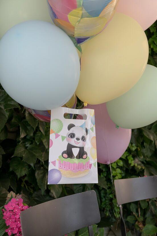 7887 sachet cadeau bonbon fete anniversaire panda ballon baby shower bapteme