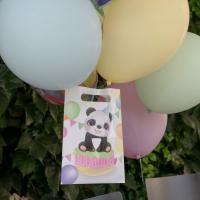 7887 sachet cadeau bonbon fete anniversaire panda ballon baby shower bapteme