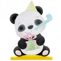 7890 decoration centre de table bois panda fete anniversaire bapteme baby shower
