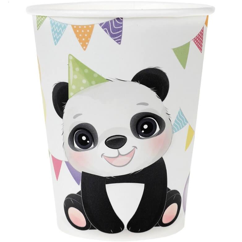 7892 gobelet carton anniversaire panda multicolore