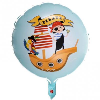 1 Ballon aluminium Pirate Multicolore 45cm REF/7894