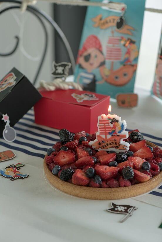 7898 decoration gateau anniversaire bougie pirate