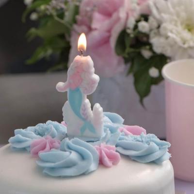 1 Bougie Sirène REF/7910 Pour décoration gâteau d'anniversaire enfant.
