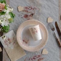 7926 decoration de table avec serviette nature champetre floral
