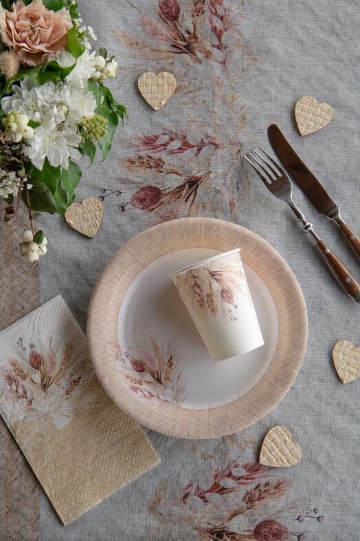 Serviette de table au style nature Champêtre floral REF/7926