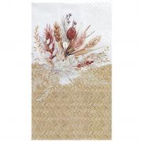 7926 serviette de table papier style nature champetre floral