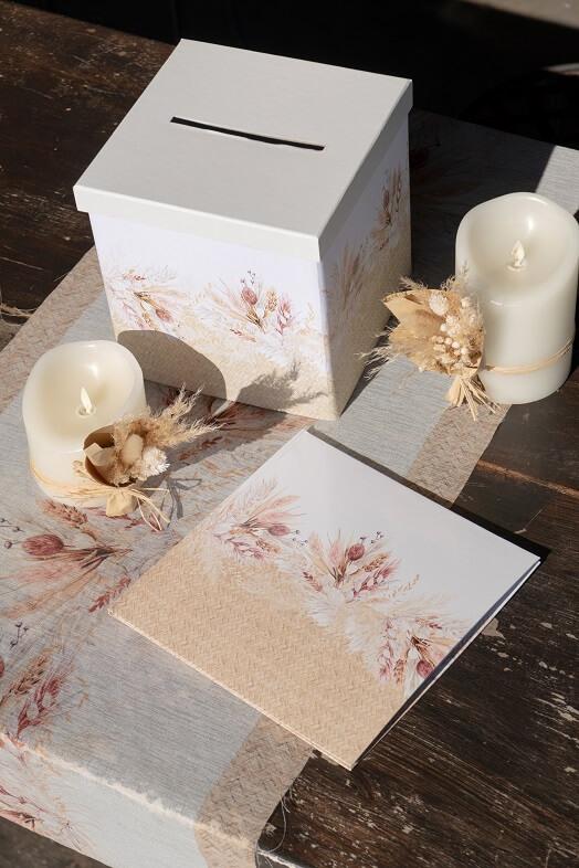 Serviette de table au style nature Champêtre floral REF/7926