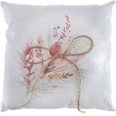 1 Coussin à alliance au style de la nature Champêtre avec motif floral 18cm REF/7929