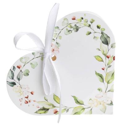 7942 boite florale coeur pour decoration de dragees