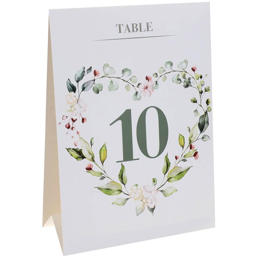 7944 marque table fete mariage coeur nature florale champetre