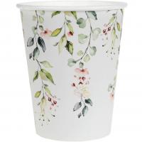 7950 gobelet carton nature floral champetre fete mariage