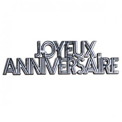 7981 decoration de table en bois confettis anniversaire bleu canarrd