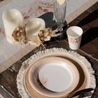 7997 decoration centre set de table nature champetre boheme