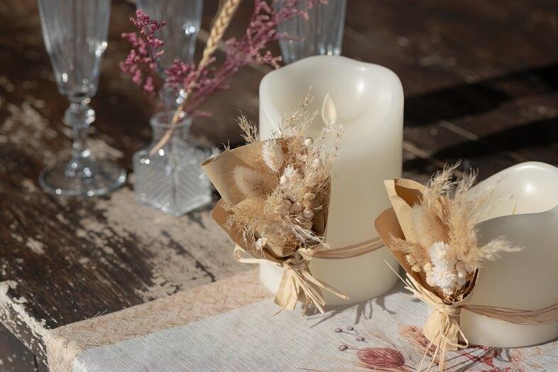 7998 decoration nature champetre bouquet de fleurs sechees