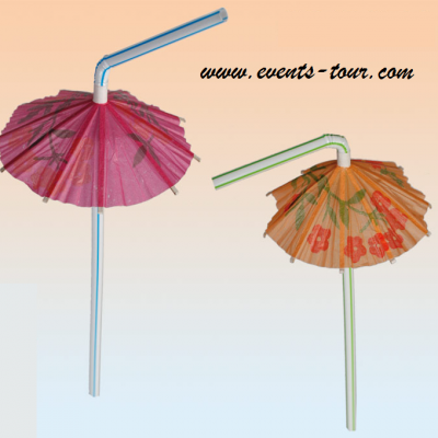 Paille avec mini parasol (x8) REF/62/0974