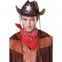 80 363514 accessoire de deguisement bandana cowboy rouge