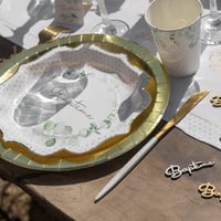 8012 magasin pas de calais confettis de table en bois bapteme blanc dore or metallise