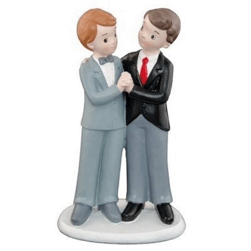 80178 figurine couple maries resine gay garcon homme