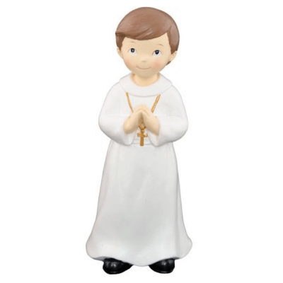 1 Figurine communiant garçon en résine pour fête Communion 15 cm REF/80189