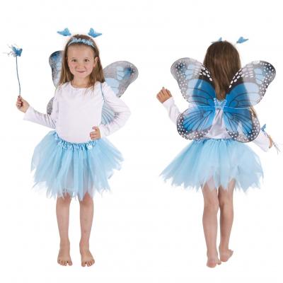 80241 accessoire de deguisement enfant papillon bleu et noir