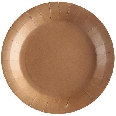 8061 petite assiette ronde krraft carton biodegradable