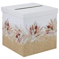 8063 tirelire urne nature champetre floral